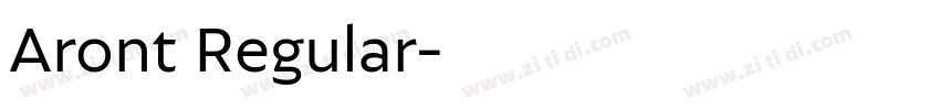 Aront Regular字体转换
